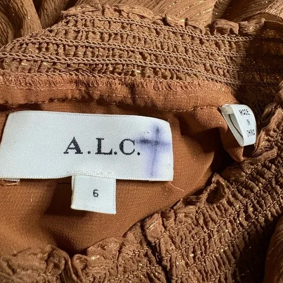 EUC A.L.C.- Silvie Smocked Mini Dress. Size 6